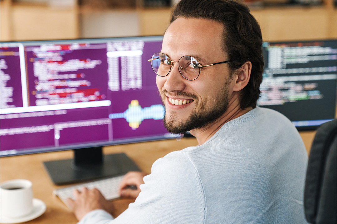 Programador a trabalhar